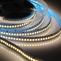 Lampu Strip LED SMD 2835 DC 12V 24V 5m Putih, Lampu Strip LED untuk Dekorasi Rumah dan Dapur