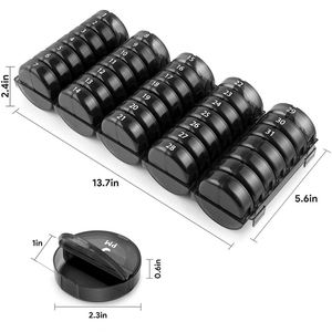 Monthly Pill Organizer 2 Times a Day Daily Pill Cases Large 4 Week <b>Tablet</b> <b>Container</b> - Product Image 4