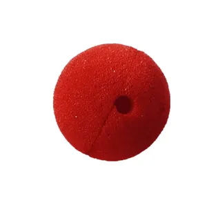 คอสเพลย์ลูกบอลฟองน้ำรูปตัวตลกที่จมูกสำหรับปาร์ตี้สีแดงฮาโลวีน
