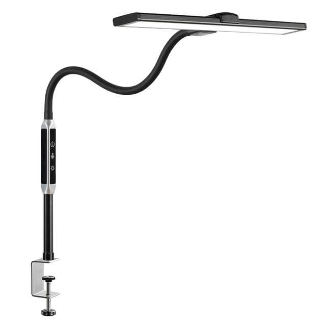 High CRI T Type LED Desk Lamp Modern Design Flexible Long Swing Arm Gooseneck Table Lamp Remote for Office Work Architect Task