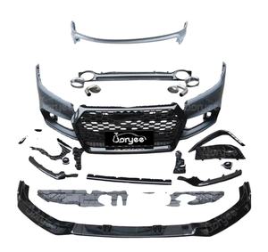 2024 RS Style calandre pour <span class=keywords><strong>Audi</strong></span> <span class=keywords><strong>Q5</strong></span> mise à niveau RSQ5 2018-2023 2022 lifting nid d'abeille radiateur gril réglage accessoire Bodykit PP - Product Image 1