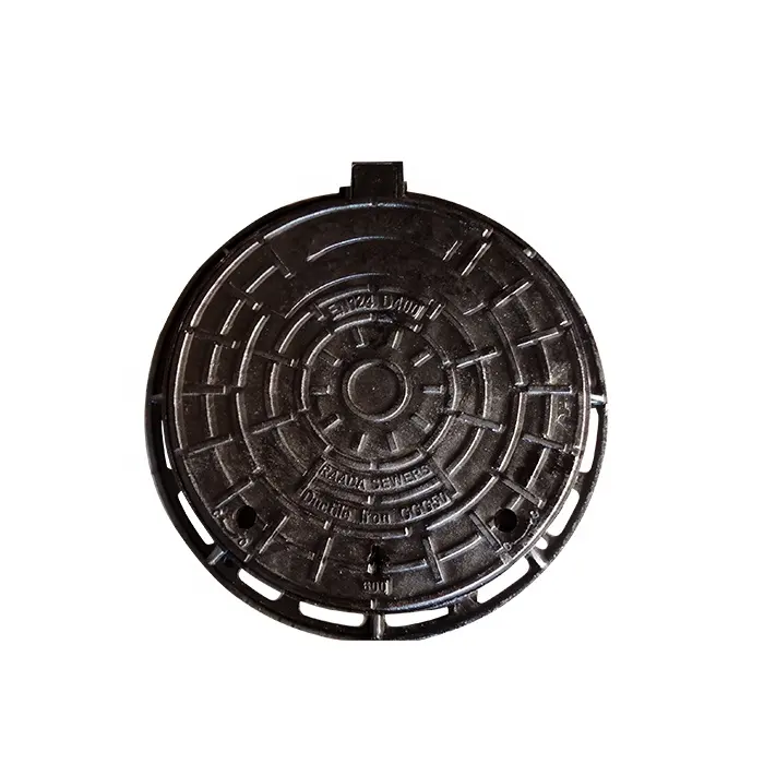 EN124 B125 epoxy coating solid ductile casting iron manhole cover