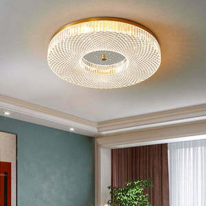 Plafonnier design moderne pour salon Plafonniers circulaires en acrylique Led pour chambre à coucher - Product Image 3