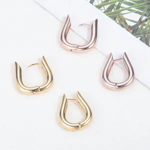 Wholesale Trendy Stainless Steel Jewelry Fashion Earrings Anniversary Gift For Women