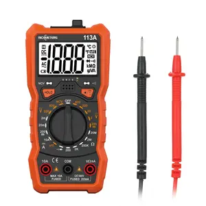 RM113D Digital Multimeter 6000 Counts NCV Voltage Temperature Measuring Meter with Magnetic Suction & Flash Light