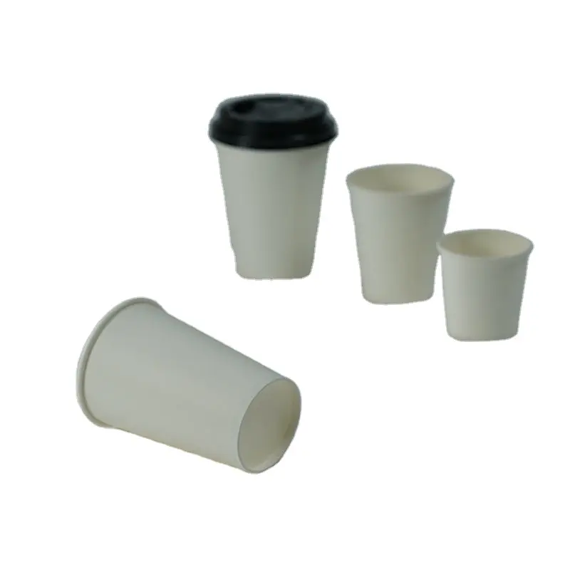 single wall eco-friendly 4/6/8/10/12/16 oz hot coffee paper cup for vending