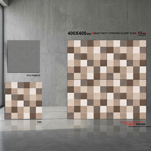 Carreaux de sol en porcelaine émaillée numérique Vistaar Black 400x400mm (16x16 pouces) pour parking, 12mm, usage intensif, pour extérieur - Product Image 6