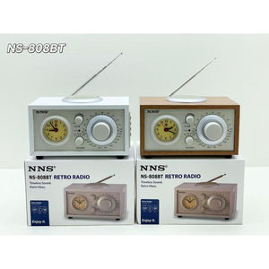 ลำโพงบลูทูธพกพา Eletree NS-808BT สไตล์เรโทร พร้อมวิทยุ AM FM SW 3 ย่านความถี่ ชาร์จไฟแบบ DC พร้อมนาฬิกาควอตซ์ - Product Image 2