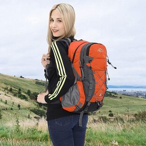 40L Wear Resistant Hiking <b>Backpack</b> 600D Ripstop Water Repellent with Black Rain Cover Front Bungee Cord Daypack <b>Trekking</b> Camping - Product Image 5