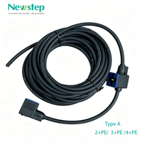 Connecteur de solénoïde pré-moulé Newstep DT06-2S-06 DIN 43650A PUR/PVC 2M IP67 étanche, fiche femelle en cuivre plaqué or