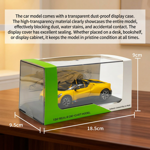 รถโมเดลอะคริลิค ขนาด 1/32 แบบจำลองรถโรดสเตอร์ ประตูเปิดได้ <span class=keywords><strong>W16</strong></span> Mistral ล้ออัลลอยด์แบบดึงถอยหลัง ขยับได้ รถซูเปอร์คาร์ สำหรับเด็กผู้ชาย - Product Image 6