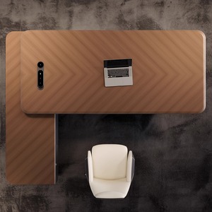 Escritorio de oficina ejecutivo de lujo moderno Escritorio de melamina de madera MDF duradero para computadora Boss Manager para el hogar Edificio de oficinas Certificado CE - Product Image 4