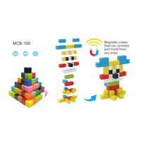 Bloc éducatif en plastique Jouet cube magnétique pliant Jouets