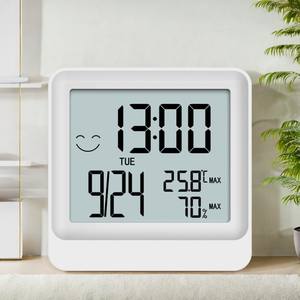 Mini thermomètre d'ambiance ABS multifonctionnel hygromètre de température et d'humidité intérieures OEM ODM conçu en plastique LCD - Product Image 4