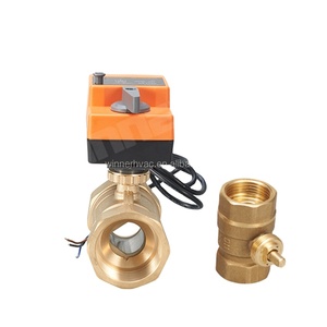 Winvall 24VDC 2 cách điện nước kiểm soát dòng chảy van nước với bộ đếm thời gian động cơ van 1in 3/4in 1/2inch - Product Image 1