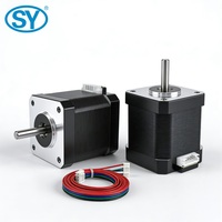 Moteur pas à pas hybride SY Nema 17 48MM, angle de pas 1.8°, DC 12V-24V, bipolaire, 0.55Nm, 2A, arbre 5mm, certifié CE, pour imprimantes 3D et routeurs CNC