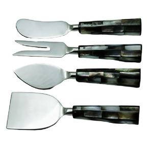 ที่ขายดีที่สุดของปีแม่ของมุกจับเหล็กชีสแกดเจ็ตชุดอุปกรณ์ครัวช้อนส้อมมีดสแตนเลส - Product Image 1