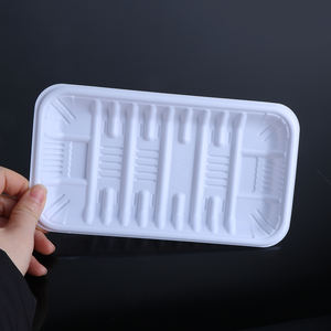 Plateau compostable biosourcé en plastique blanc jetable <span class=keywords><strong>de</strong></span> protection <span class=keywords><strong>de</strong></span> l'environnement <span class=keywords><strong>de</strong></span> vente entière - Product Image 5