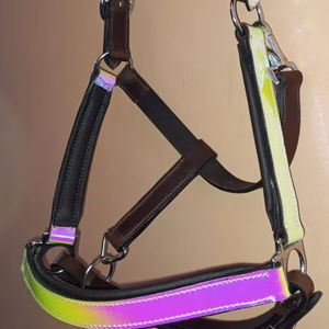 Hilo de caballo personalizado duradero de nailon ligero con relleno de nobuk, herrajes de hierro y zinc disponibles en material de cuero PP - Product Image 3