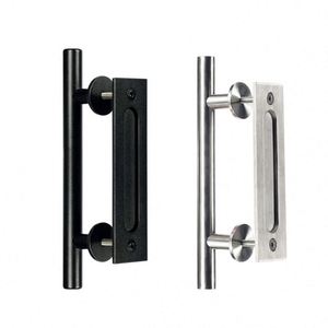 Poignée de tirage WEKIS en acier au carbone noir de 6 pouces, style européen moderne, installation facile pour porte coulissante en bois pour appartements - Product Image 2