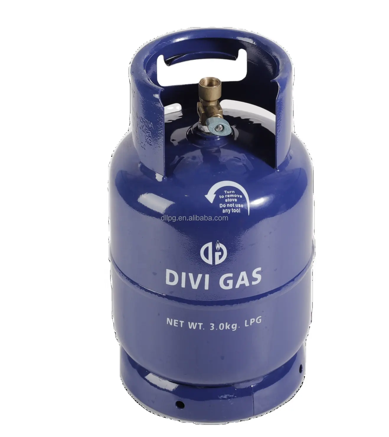 Customized colored LOGO print aluminium 3kg lpg gas cylinder prices with burner