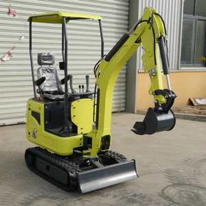 고품질 1톤 소형 굴삭기 다기능 고무 크롤러 소형 굴착기 좁은 공간 제로 테일 스윙 농장용 마이크로 굴삭기 - Product Image 2