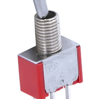 Interruptor de Palanca Redondo Estándar SPST para Montaje en Panel, 12mm, 5A, 250VAC, con Pin de PC, Componentes Electrónicos de un Proveedor Confiable