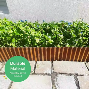 Recinzione da Giardino Bordo per Aiuole Bordura Decorativa per Paesaggistica in Acciaio Corten - Product Image 6