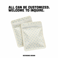 Sachet refermable personnalisé en PE résistant à l'humidité avec fermeture éclair