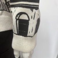 Pull en tricot de coton acrylique avec imprimé et broderie Colisée de Rome, unisexe, col rond ample, personnalisable avec logo, ODM, vente en gros automne
