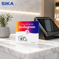 Cartes de contrôle d'accès programmables SIKA PVC personnalisées avec code QR, cartes NFC intelligentes pour petites entreprises