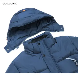 CORBONA neue Herrenjacke Winter verdickung Business Freizeitmode hochwertige Parka Baumwollmantel Reißverschluss Kapuzenmantel männlich