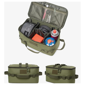Camping en plein air réservoir <span class=keywords><strong>de</strong></span> gaz sac <span class=keywords><strong>de</strong></span> rangement grande capacité sol clou outil sac gaz bidon pique-nique ustensiles <span class=keywords><strong>de</strong></span> cuisine Kit sac - Product Image 3
