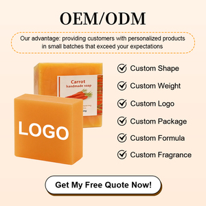 Savon artisanal à la carotte, <span class=keywords><strong>beauté</strong></span> naturelle pour éliminer les taches brunes, pour tous les types de peau, service complet OEM ODM - Product Image 5