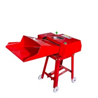 Machine à couper l'herbe et la paille pour l'alimentation animale, capacité de 3 tonnes/h, garantie 1 an, 3 kW, hacheuse à paille électrique