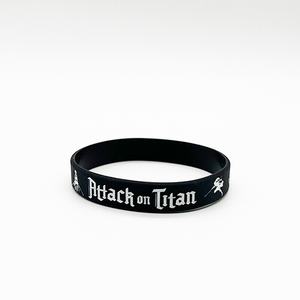 Bracelet Anime Attack on Titan Eren Levi <span class=keywords><strong>Mikasa</strong></span> Sports Silica Gel Bracelet Halloween <span class=keywords><strong>Cosplay</strong></span> Accessoires - Product Image 2
