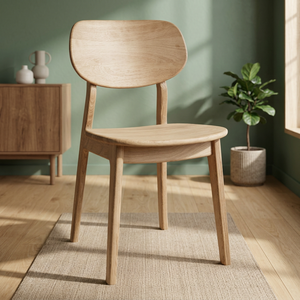 Chaise de salle à manger moderne capitonnée en bois d'acacia pour la maison, le bureau, le bar à domicile, la cave à vin – Meuble artisanal écologique en gros - Product Image 3