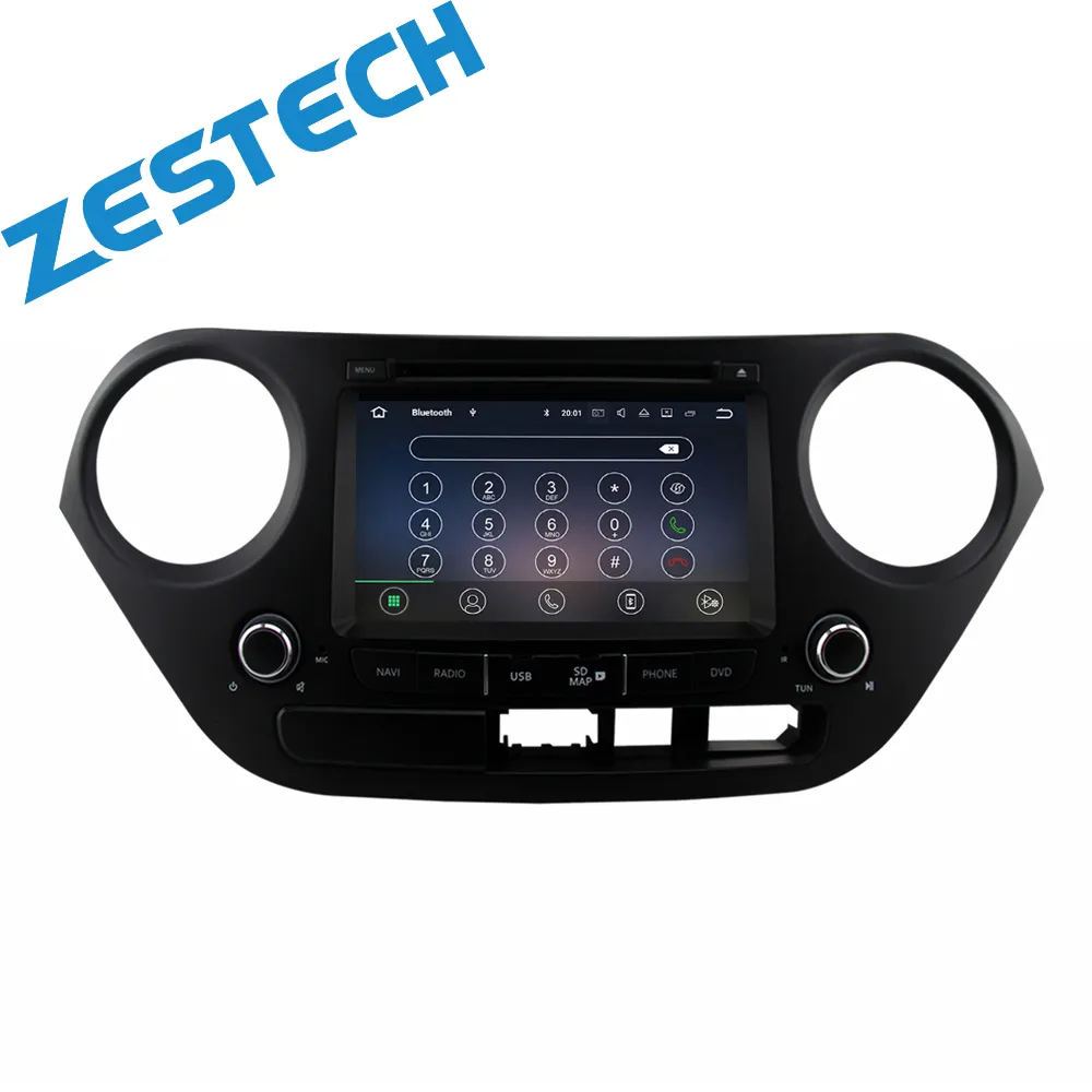 Zetstech 4 Core автомобильный DVD для авто радио GPS DVD плеер android 10,0 для HYUNDAI I10 + 1024X600 + DVR/Wi-Fi + DAB + OBD