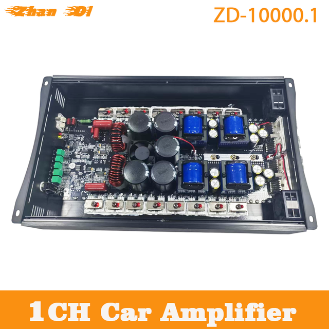Factory Sale 10000 Watt Audio Car Amplifier Class D Power Amplifier 1 Channel Professional Subwoofer Amplifier Board for Car
