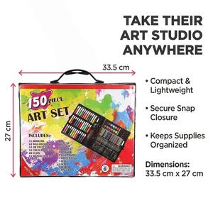 Set de Arte para Pintar y Dibujar, 101 Piezas para Niños, Caja de Materiales de Arte para Artistas, Sets de Arte para Imprimir - Product Image 3