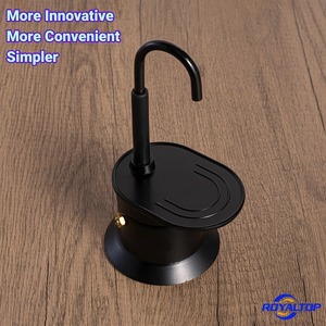 <span class=keywords><strong>Cafetera</strong></span> Moka Portátil de Diseño Innovador en Plata y Negro con Tubo Curvo, para una o Dos Tazas, Ideal para Camping y Cocina - Product Image 3