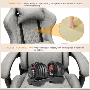 Fauteuil de jeu personnalisable pour PC, marron, design de course universel, fauteuil d'ordinateur de massage, <span class=keywords><strong>chaise</strong></span> de jeu Game Pro en <span class=keywords><strong>promotion</strong></span> - Product Image 5