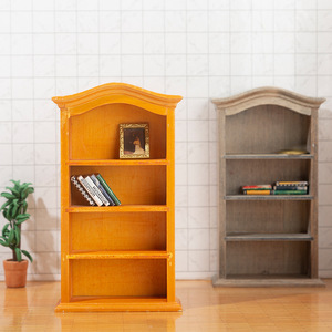 Mini 1:12 modèle de meubles de maison de poupée étagère verticale créative et armoire pour tirer des ornements bricolage jouet en bois - Product Image 2