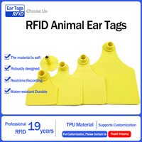 Etiqueta de Oreja RFID para Ganado, Ovejas, Conejos y Otros Animales, Reflectante, Numerada, Mini, Sin Chip