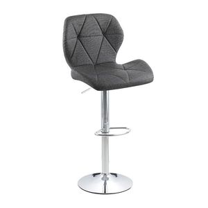 Tabouret de bar moderne en acier inoxydable et cuir avec roulettes, hauteur réglable, chaise de salle à manger extérieure écologique – Vente en gros - Product Image 3