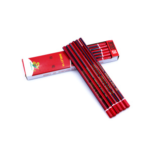 Forniture per scuola ufficio HB 2B <span class=keywords><strong>disegno</strong></span> esagonale matite Set stampa Standard 2B legno buona matita Led forma di legno sciolto nero - Product Image 3