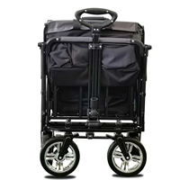 Poussette de camping pliable de haute qualité avec roues multidirectionnelles pour l'extérieur