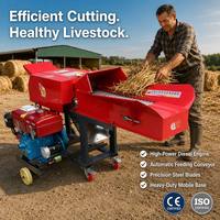 FG-260CY Moulins à Marteaux à Maïs, Hacheuses d'Ensileuse et Coupe-Paille Petits, à Moteur Diesel pour Aliments du Bétail
