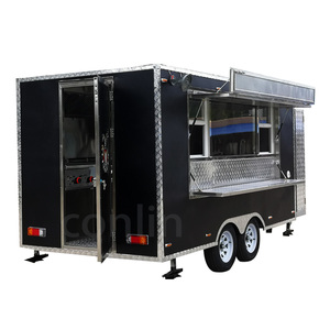 Remorque de rôtisserie de poulet entièrement équipée CONLIN, stand de nourriture en acier inoxydable personnalisé à vendre - Product Image 1