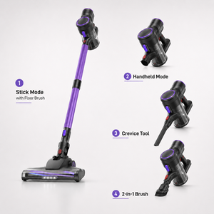 OEM 100W Cordless Stick Dry <b>Vacuum</b> Cleaner Rechargeable Wireless 0.8L Dust Cup Foldable Tube HEPA Filter Cyclone Home Cleaning - Product Image 5
